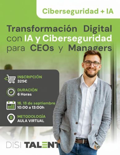 Transformación Digital con Inteligencia Artificial y Ciberseguridad para CEOs y Managers